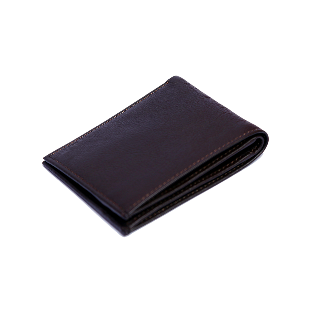 Brown Zipper Wallet Mens