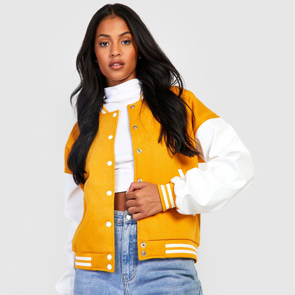 Bomber Style Varsity Jacket