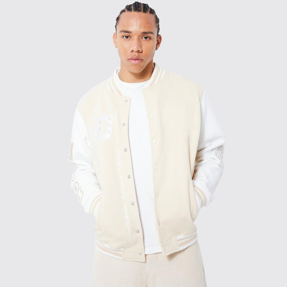 Bomber Style Varsity Jacket