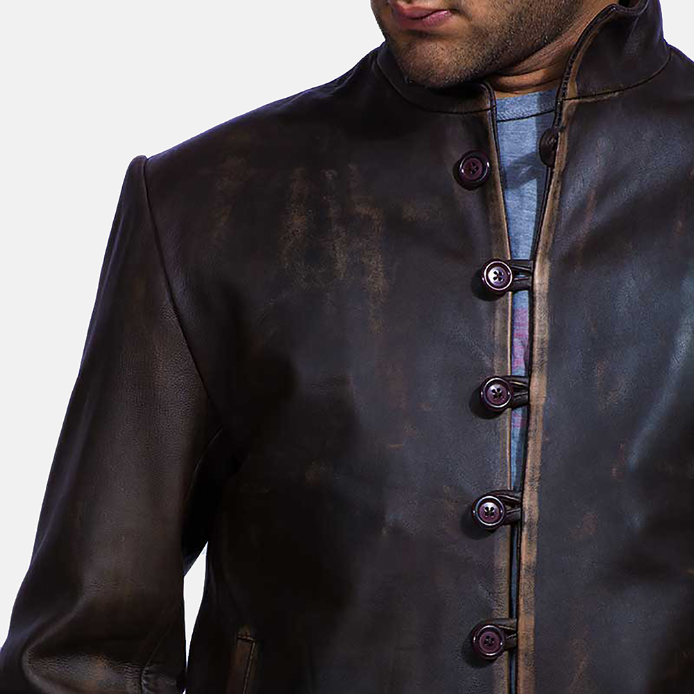 Drakeshire Brown Leather Jacket