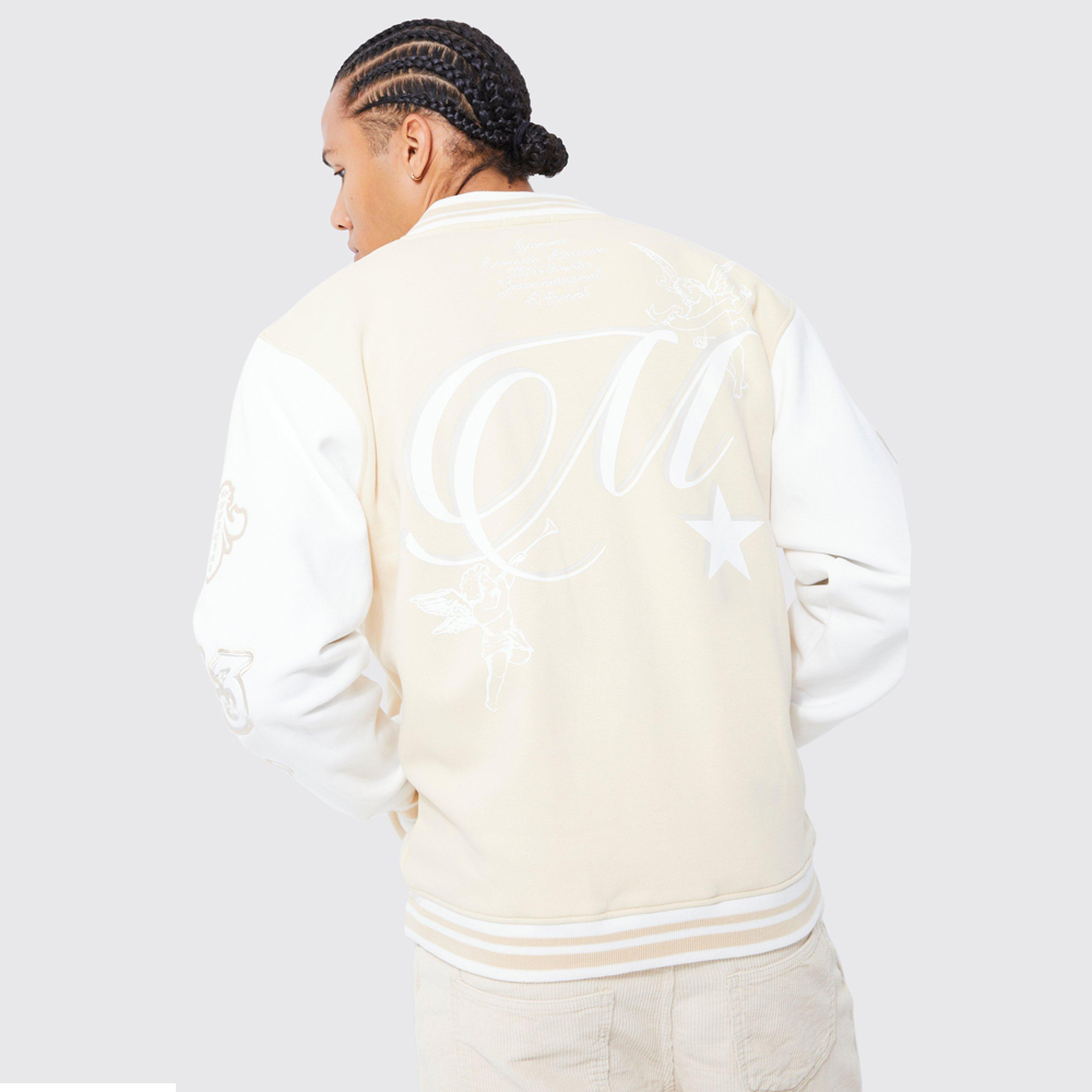 Bomber Style Varsity Jacket